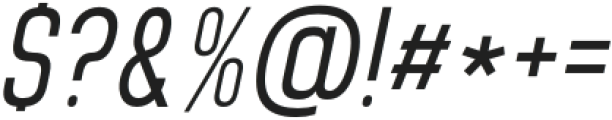Brainy SemiLight Condensed Italic otf (300) Font OTHER CHARS