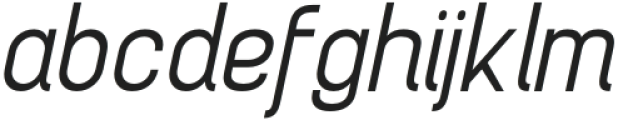 Brainy SemiLight Expanded Italic otf (300) Font LOWERCASE