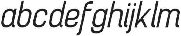 Brainy SemiLight SemiExpanded Italic otf (300) Font LOWERCASE