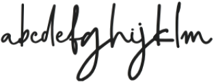 Brainy Signature otf (400) Font LOWERCASE