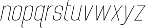 Brainy Thin Condensed Italic otf (100) Font LOWERCASE
