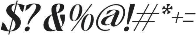 Braise Italic otf (400) Font OTHER CHARS