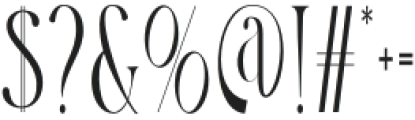 Bralister Regular otf (400) Font OTHER CHARS