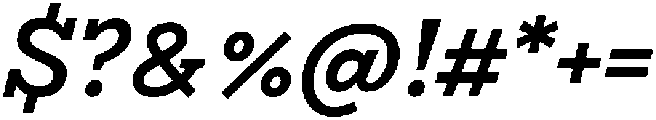 Bramblestone Slab Bold Italic otf (700) Font OTHER CHARS