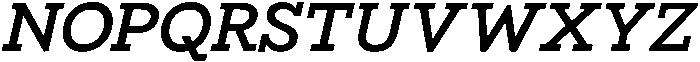 Bramblestone Slab Bold Italic otf (700) Font UPPERCASE