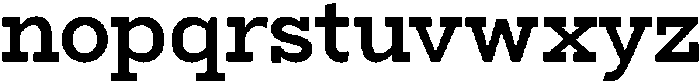 Bramblestone Slab Bold otf (700) Font LOWERCASE
