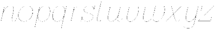 Bramblestone Slab Hairline Italic otf (100) Font LOWERCASE
