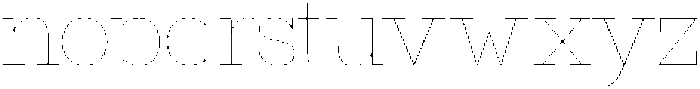 Bramblestone Slab Hairline otf (100) Font LOWERCASE