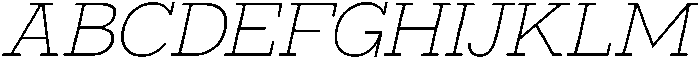 Bramblestone Slab Light Italic otf (300) Font UPPERCASE