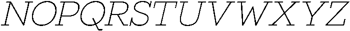 Bramblestone Slab Light Italic otf (300) Font UPPERCASE