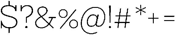 Bramblestone Slab Light otf (300) Font OTHER CHARS