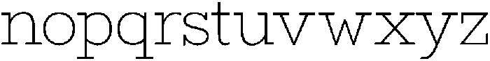 Bramblestone Slab Light otf (300) Font LOWERCASE