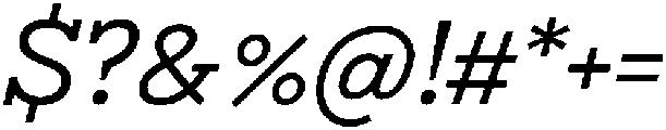 Bramblestone Slab Medium Italic otf (500) Font OTHER CHARS