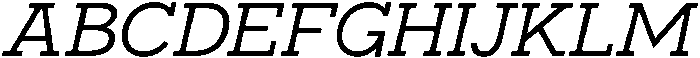 Bramblestone Slab Medium Italic otf (500) Font UPPERCASE
