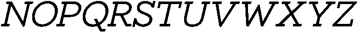 Bramblestone Slab Medium Italic otf (500) Font UPPERCASE