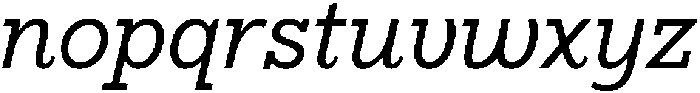 Bramblestone Slab Medium Italic otf (500) Font LOWERCASE