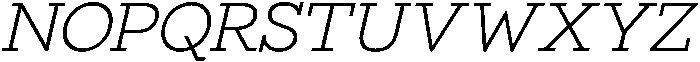 Bramblestone Slab Regular Italic otf (400) Font UPPERCASE