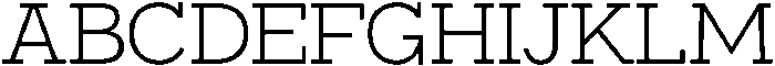 Bramblestone Slab Regular otf (400) Font UPPERCASE