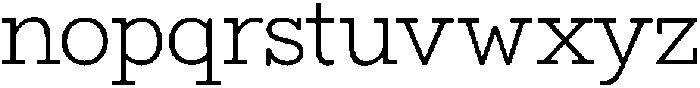 Bramblestone Slab Regular otf (400) Font LOWERCASE