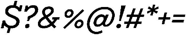 Bramblestone Slab SemiBold Italic otf (600) Font OTHER CHARS