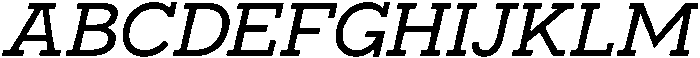 Bramblestone Slab SemiBold Italic otf (600) Font UPPERCASE