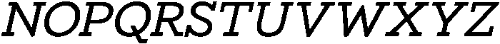 Bramblestone Slab SemiBold Italic otf (600) Font UPPERCASE