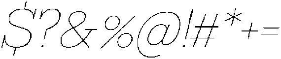 Bramblestone Slab Thin Italic otf (100) Font OTHER CHARS