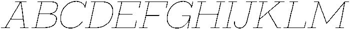 Bramblestone Slab Thin Italic otf (100) Font UPPERCASE