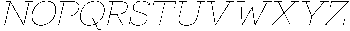 Bramblestone Slab Thin Italic otf (100) Font UPPERCASE