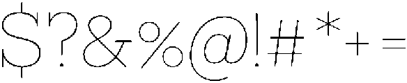Bramblestone Slab Thin otf (100) Font OTHER CHARS