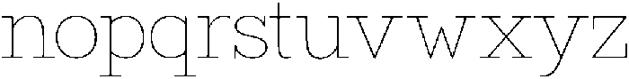 Bramblestone Slab Thin otf (100) Font LOWERCASE