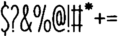Branco Chalk otf (400) Font OTHER CHARS