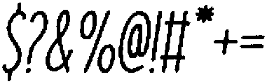 Branco Dashed Italic otf (400) Font OTHER CHARS