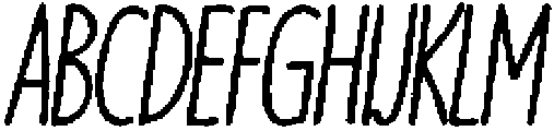 Branco Dashed Italic otf (400) Font UPPERCASE
