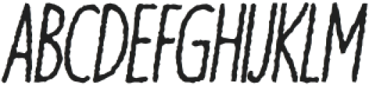 Branco Rough Italic otf (400) Font UPPERCASE