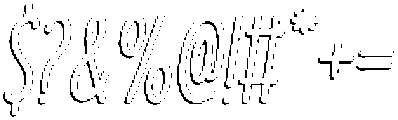 Branco Shadow Italic otf (400) Font OTHER CHARS