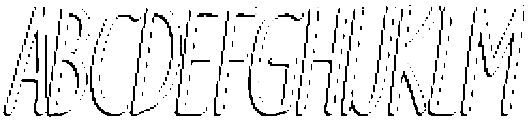 Branco Shadow Italic otf (400) Font UPPERCASE