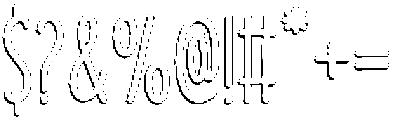 Branco Shadow otf (400) Font OTHER CHARS
