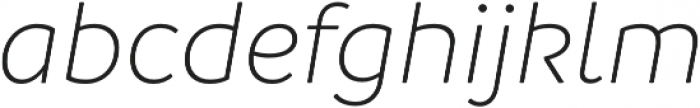 Branding LightItalic otf (300) Font LOWERCASE