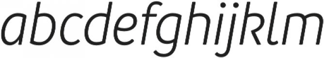 Branding SF Narrow SemiLight It otf (300) Font LOWERCASE
