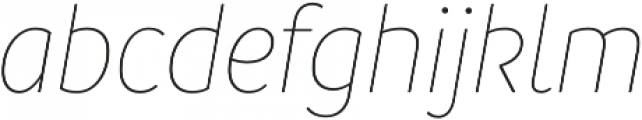 Branding SF Narrow Thin It otf (100) Font LOWERCASE