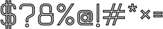 Brandogram Complete Stencil 01 otf (400) Font OTHER CHARS