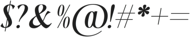 Branodict Italic otf (400) Font OTHER CHARS
