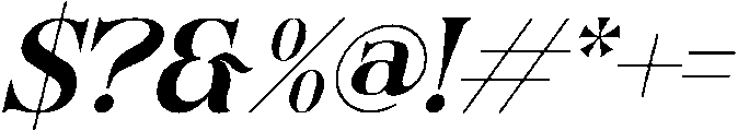 Brantile Italic otf (400) Font OTHER CHARS