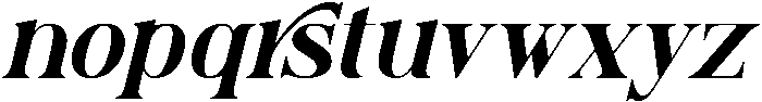Brantile Italic otf (400) Font LOWERCASE