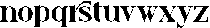 Brantile otf (400) Font LOWERCASE