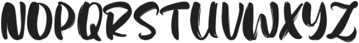 Brashty Regular otf (400) Font UPPERCASE