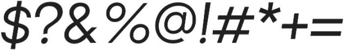 Brasley Medium Italic otf (500) Font OTHER CHARS