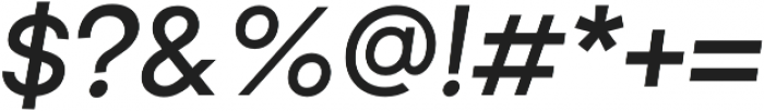 Brasley SemiBold Italic otf (600) Font OTHER CHARS