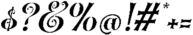 Brasstape Italic otf (400) Font OTHER CHARS